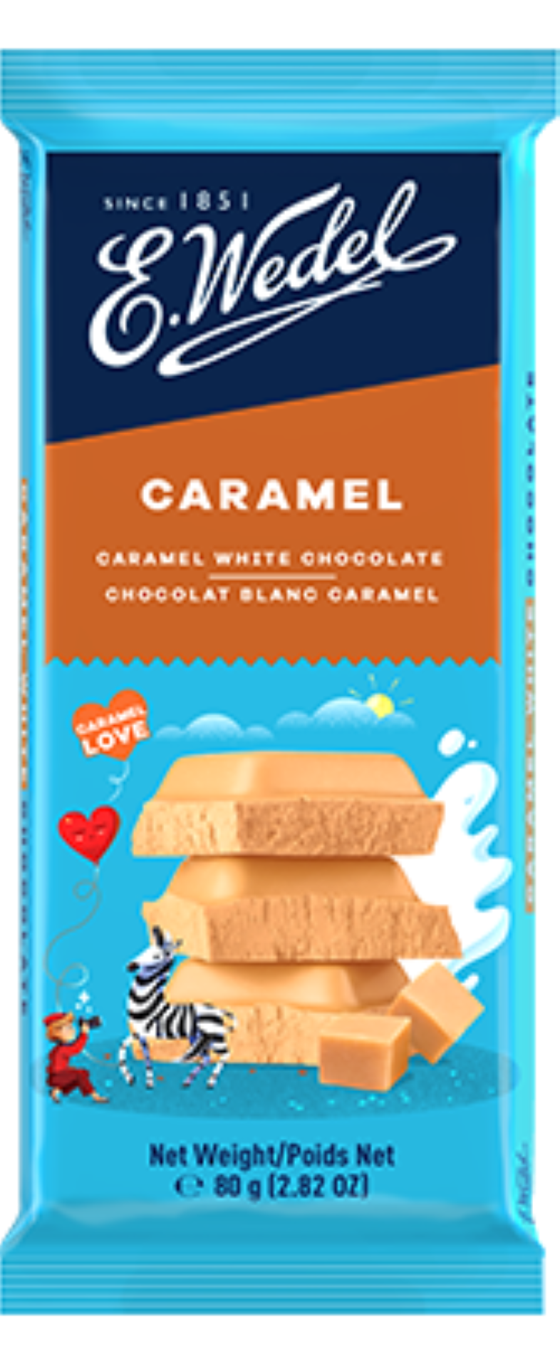 WEDEL CARAMEL WHITE CHOCOLATE 80G